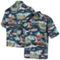 Reyn Spooner Men's Navy Atlanta Braves Scenic Button-Up Shirt - Image 1 of 4