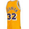 Mitchell & Ness Men's Magic Johnson Gold Los Angeles Lakers 1984/85 Hardwood Classics Authentic Jersey - Image 4 of 4