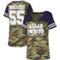Dallas Cowboys Merchandise Women's Leighton Vander Esch Camo/Navy Dallas Cowboys Simone Name & Number V-Neck Tri-Blend T-Shirt - Image 2 of 4