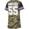 Dallas Cowboys Merchandise Women's Leighton Vander Esch Camo/Navy Dallas Cowboys Simone Name & Number V-Neck Tri-Blend T-Shirt - Image 4 of 4