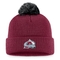 Fanatics Branded Men's Burgundy Colorado Avalanche Team Cuffed Knit Hat with Pom - Image 1 of 3