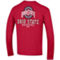 Champion Men's Scarlet Ohio State Buckeyes Team Stack 3-Hit Long Sleeve T-Shirt - Image 4 of 4