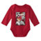 Mitchell & Ness Infant Black/Red Miami Heat Hardwood Classics Bodysuits & Cuffed Knit Hat Set - Image 3 of 4