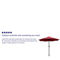 Flash Furniture 9 FT Round Umbrella - Crank and Tilt Function - Image 5 of 5
