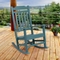 Flash Furniture Winston All-Weather Poly Resin Wood Rocking Chair - Image 1 of 5