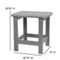 Flash Furniture All-Weather Adirondack Side Table - Image 5 of 5