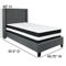 Flash Furniture Platform Bed with Pocket Spring Mattress - Image 4 of 5
