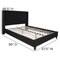 Flash Furniture Platform Bed with Accent Nail Trim - Image 4 of 5