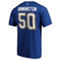 Fanatics Branded Men's Jordan Binnington Blue St. Louis Blues Team Authentic Stack Name & Number T-Shirt - Image 4 of 4