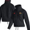 adidas Women's Black Chicago Blackhawks Sherpa Half-Zip Jacket - Image 2 of 4