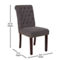 Flash Furniture HERCULES Series Parsons Chair with Rolled Back, Accent Nail Trim - Image 5 of 5
