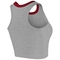 Junk Food Women's Heathered Gray Cleveland Cavaliers Taped Trim Crop Tank Top - Image 4 of 4