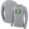 Men's Nike Heathered Gray Oregon Ducks School Logo Legend Performance Long Sleeve T-Shirt - Image 1 of 4