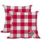 Logo Brands Ohio State Buckeyes 2-Pack Buffalo Check Plaid Outdoor Pillow Set - Image 1 of 2