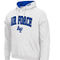 Colosseum Men's White Air Force Falcons Arch & Logo 3.0 Pullover Hoodie - Image 3 of 4