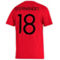 adidas Men's Bruno Fernandes Red Manchester United Name & Number Amplifier T-Shirt - Image 4 of 4