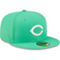 New Era Men's Green Cincinnati Reds Logo 59FIFTY Fitted Hat - Image 4 of 4