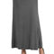 24seven Comfort Apparel Womens Elastic Waist Solid Color Maxi Skirt - Image 1 of 4