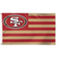WinCraft San Francisco 49ers 3' x 5' Americana Stars & Stripes Deluxe Flag - Image 1 of 3