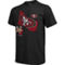 Majestic Threads Men's Nick Bosa Black San Francisco 49ers Tri-Blend Player Graphic T-Shirt - Image 3 of 4