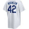 Nike Men's Jackie Robinson White Brooklyn Dodgers Home Cooperstown Collection Player Jersey - Image 4 of 4