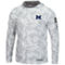 Colosseum Men's Arctic Camo Michigan Wolverines OHT Military Appreciation Long Sleeve Hoodie Top - Image 3 of 4