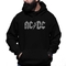 LA Pop Art Men's Word Art Hooded Sweatshirt - ACDC - Image 1 of 2