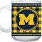 The Memory Company Michigan Wolverines 15oz. Buffalo Plaid Father's Day Mug - Image 3 of 3