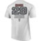SMI Properties Men's White Buddy Baker NASCAR Hall of Fame Class of 2020 Inductee T-Shirt - Image 4 of 4