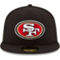 New Era Men's Black San Francisco 49ers Team 59FIFTY Fitted Hat - Image 3 of 4