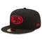 New Era Men's Black San Francisco 49ers Team 59FIFTY Fitted Hat - Image 1 of 4