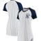 Concepts Sport Women's White New York Yankees Vigor Pinstripe Nightshirt - Image 1 of 4