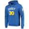 Pro Standard Men's Stephen Curry Royal Golden State Warriors Player Pullover Hoodie - Image 3 of 4