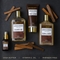 Lovery Luxury Spa Kit for Men - Sandalwood Bath Set - in Brown Leather Cosmetic Bag - Image 4 of 5