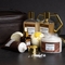 Lovery Luxury Spa Kit for Men - Sandalwood Bath Set - in Brown Leather Cosmetic Bag - Image 5 of 5