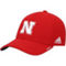adidas Men's Scarlet Nebraska Huskers 2021 Sideline Coaches AEROREADY Flex Hat - Image 1 of 4
