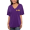 Spirit Jersey Women's Purple LSU Tigers Oversized T-Shirt - Image 3 of 4
