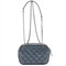 Chanel Black and Navy Matelasse Lambskin Shoulder Bag  (Pre-Owned) - Image 2 of 5