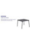 Flash Furniture 3PK Folding Card Table - Portable Game Table - Image 5 of 5