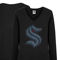 Cuce Women's Black Seattle Kraken Rhinestone V-Neck Pullover Sweatshirt - Image 1 of 4