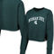 League Collegiate Wear Women's Green Michigan State Spartans Classic Campus Corded Timber Sweatshirt - Image 1 of 4