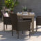 Flash Furniture 4PK Wicker Patio Chairs & Cushions - Image 2 of 5