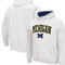 Colosseum Men's White Michigan Wolverines Arch & Logo 3.0 Pullover Hoodie - Image 1 of 4