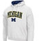 Colosseum Men's White Michigan Wolverines Arch & Logo 3.0 Pullover Hoodie - Image 3 of 4
