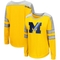 Colosseum Women's Maize Michigan Wolverines Trey Dolman Long Sleeve T-Shirt - Image 1 of 4
