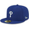 New Era Men's Royal Philadelphia Phillies White Logo 59FIFTY Fitted Hat - Image 1 of 4