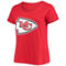 Fanatics Branded Women's Patrick Mahomes Red Kansas City Chiefs Plus Size Name & Number V-Neck T-Shirt - Image 3 of 4