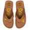 FOCO Men's Los Angeles Lakers Color Pop Flip-Flop Sandals - Image 3 of 4