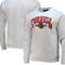 League Collegiate Wear Men's Heathered Gray Cornell Big Red Upperclassman Pocket Pullover Sweatshirt - Image 1 of 4