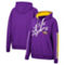 Colosseum Women's Purple LSU Tigers Serena Oversized Sleeve Striping V-Neck Pullover Hoodie - Image 1 of 4